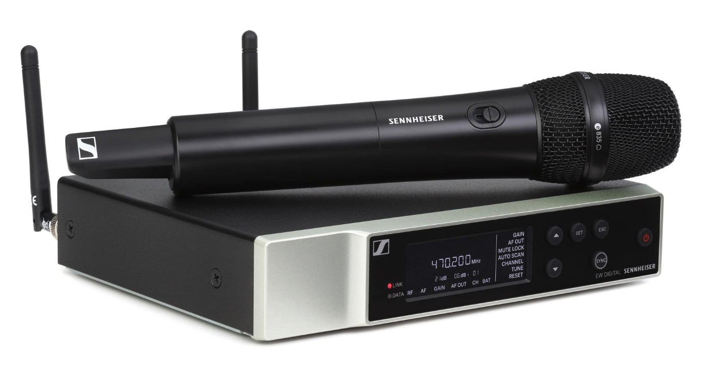 Sennheiser EW-D 835-S Wireless Handheld Microphone System – Q1-Q6